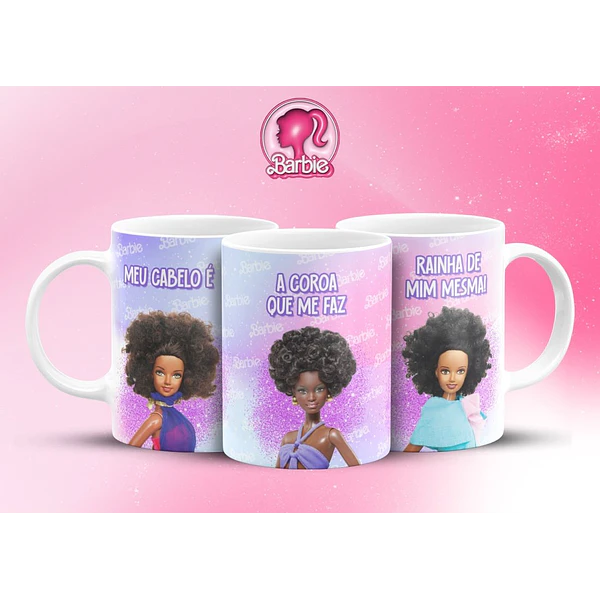 16 Artes Canecas Barbie Frases em Jpg