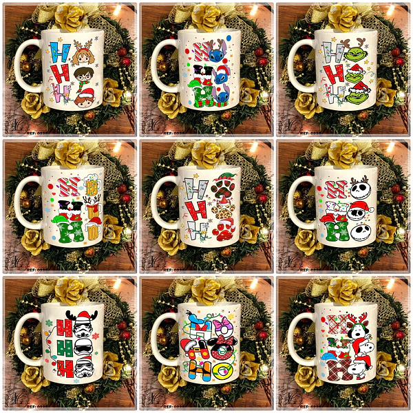20 Artes para Caneca e Camisa Natal Arquivo em Jpg