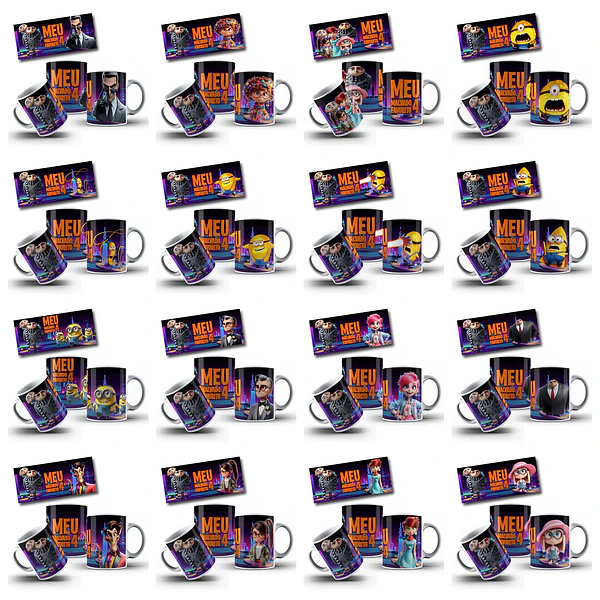 27 Artes para Caneca Meu Malvado Favorito 4 Arquivo em Jpg