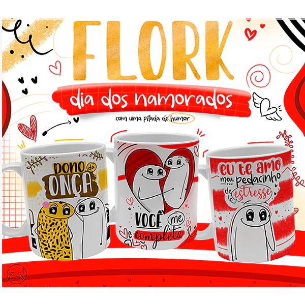 30 Artes Caneca Dia dos Namorados Flork Meme em Jpg