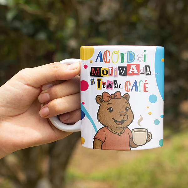 4 Artes para Caneca Capivara Café Arquivo Editável