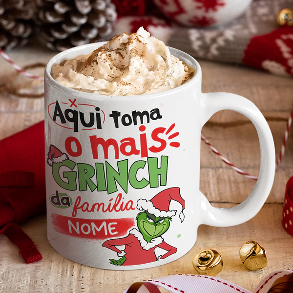 5 Artes Caneca Grinch Debochado Arquivo Png