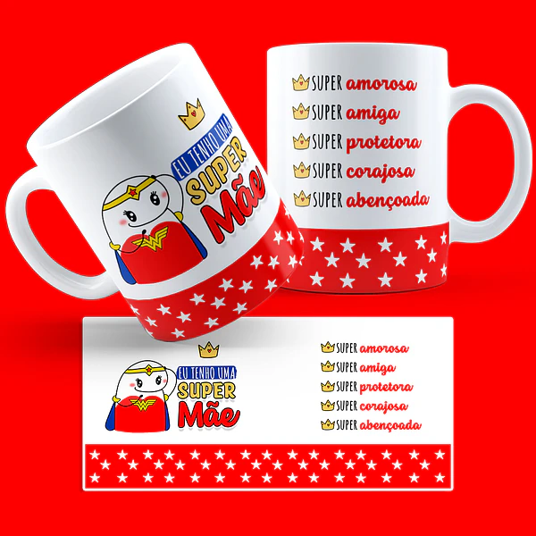 6 Artes Caneca Dia das Mães Flork Arquivos Png