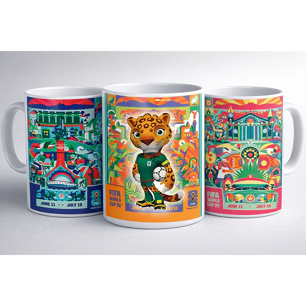 7 Artes para Caneca Copa do Mundo 2026 Arquivo em Jpg