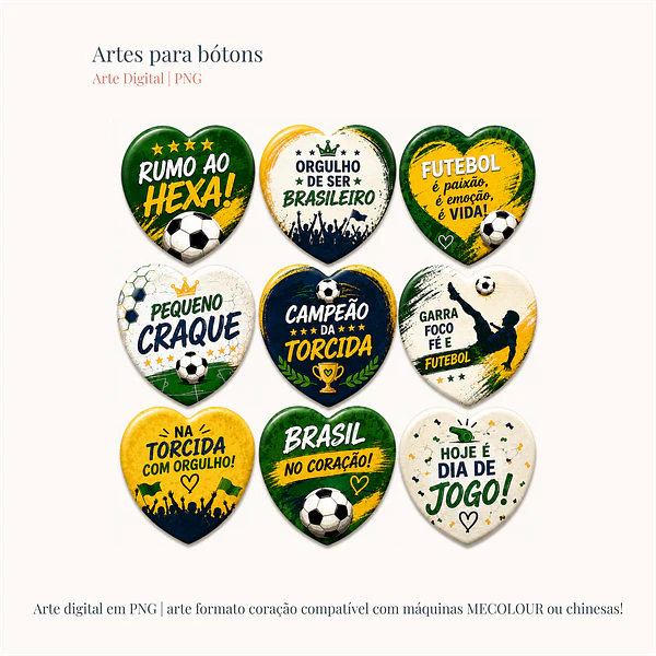 Arquivo artes para Bottons Brasil Copa do Mundo Arquivo em Png