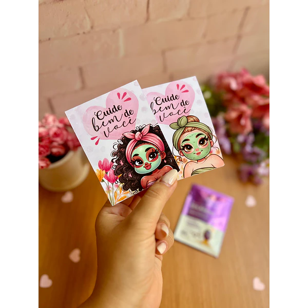 Arquivo de Corte Porta Mascara Facial Dia da Mulher Kit Digital em Pdf e Png