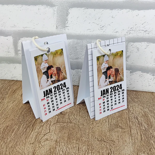 Arquivo Mini Calendário Polaroid 2024 em Pdf