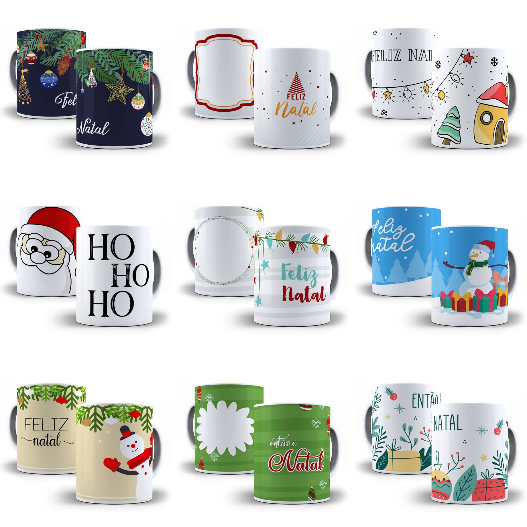 Artes para Caneca e Body Sublimação Natal  Corel Draw + Jpg