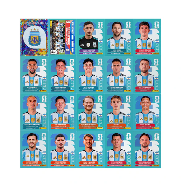 Figurinhas Argentina Copa 2026 para Imprimir (PDF) | Seleção Completa