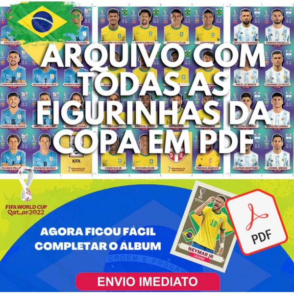 Figurinhas da Copa 2022 em PDF - Todas Figurinhas para Imprimir
