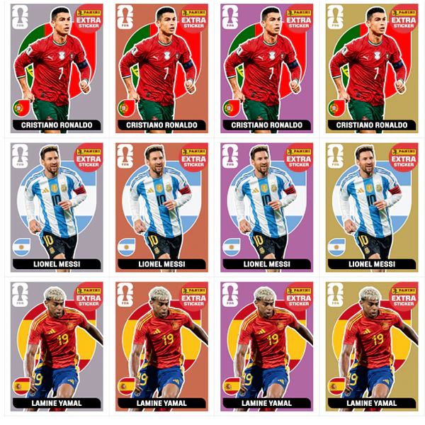 Figurinhas Legends Copa 2026 para Imprimir (PDF) | Adesivo Extra