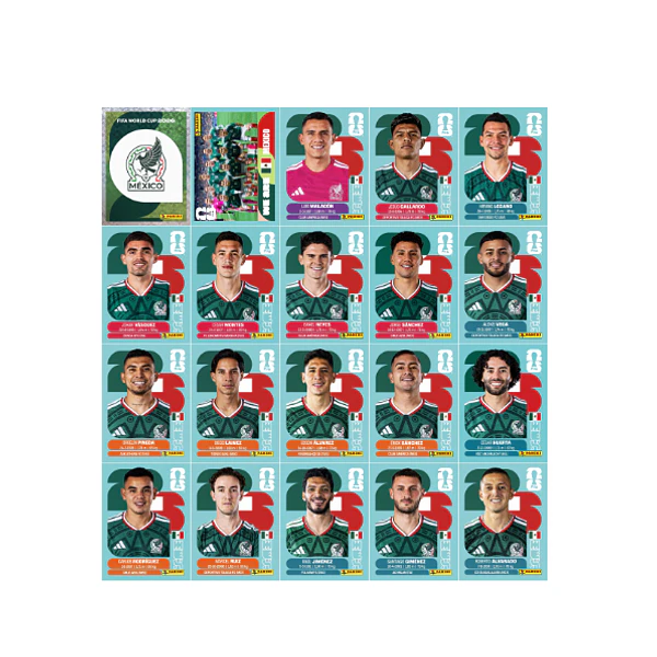 Figurinhas México Copa 2026 para Imprimir (PDF) | Seleção Completa