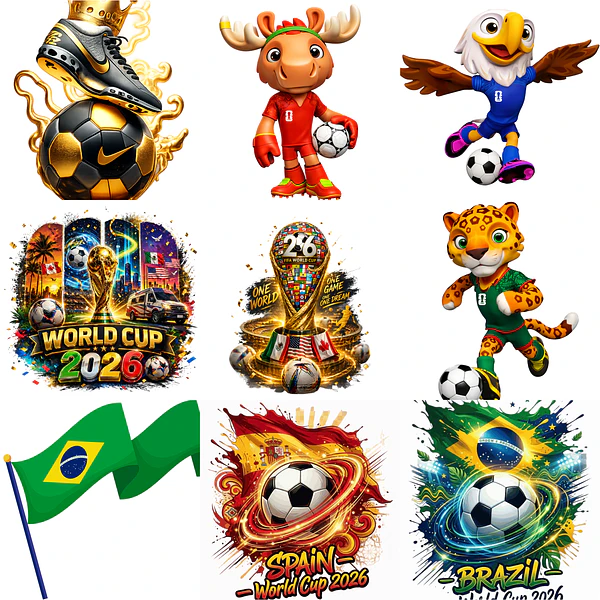 Kit digital Copa Times Seleções Png World Cup 2026  Sem Fundo – Arquivos para Sublimação e Personalizados